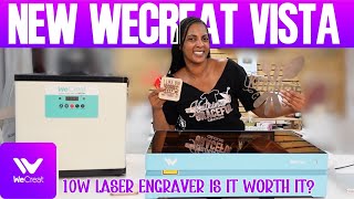 Small & Compact! The New Desktop WeCreat Vista Laser Engraver! Is it worth it? Full Set up and Demo