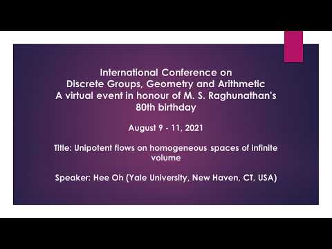 Lecture6: August 10, 2021: Hee Oh (Yale University, New Haven, CT, USA)