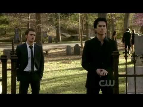 Vampire Diaries(2x21) Damon and Stefan scene HD "werewolf bite" ending scene (The sun also ries)