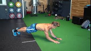 Elbow Plank Press Up exercise video thumbnail