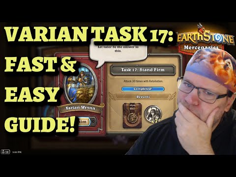 How to Complete Varian Wrynn Task 17: Attack 30 times with Retaliation (Hearthstone Mercenaries)