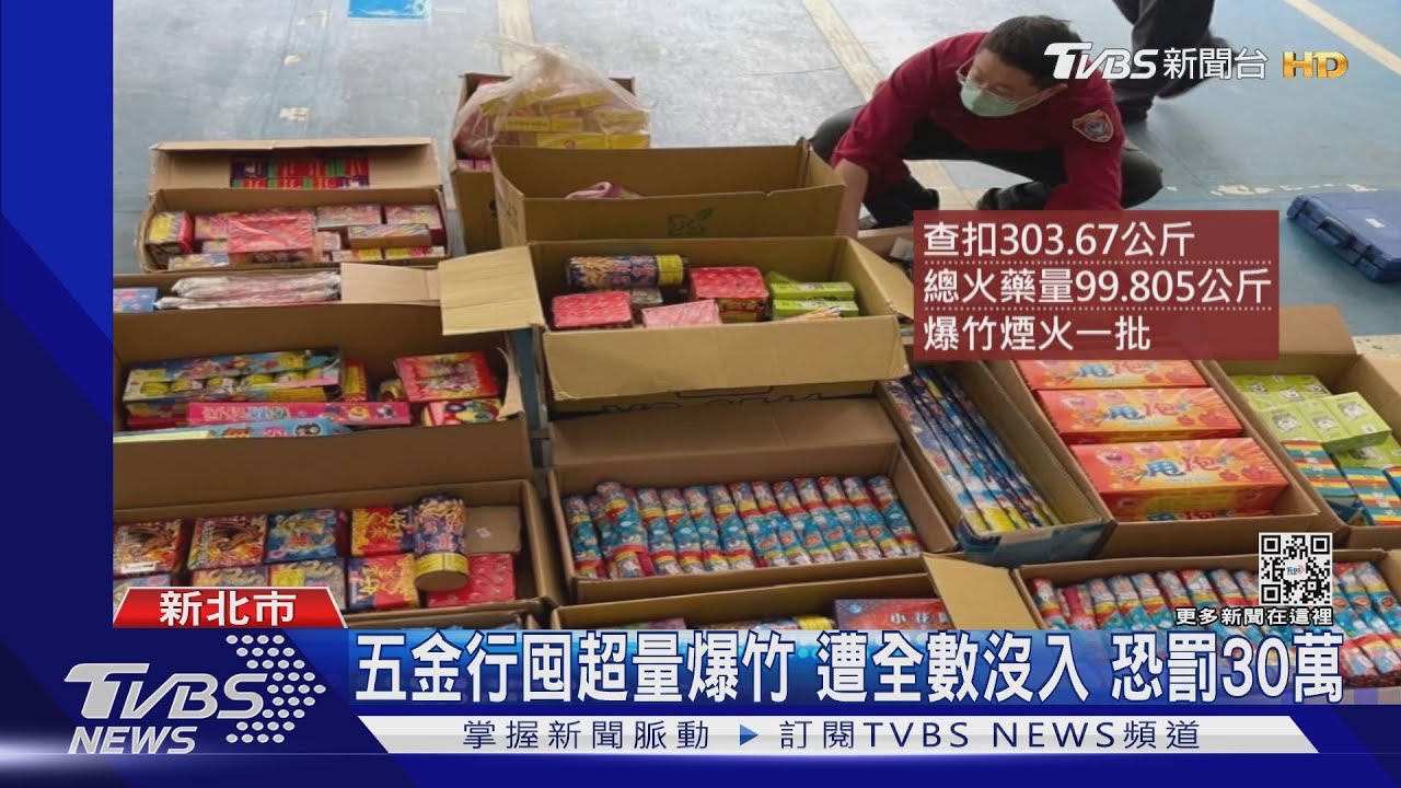 五金行囤超量爆竹!遭全數沒入 恐罰30萬