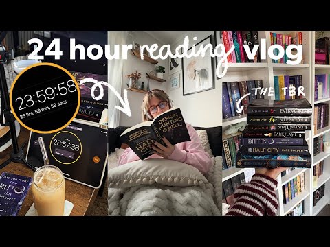 How much can I read in 24 hours? 📖🎧 24 hour reading challenge