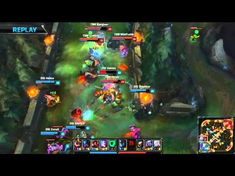 Wildturtle Reaction Flash Jinx Ult | TSM vs DIG | NA LCS Week 8 Day 2 | 7/19/2015