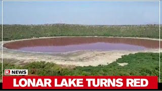 Maharashtra: Lonar lake Water In Buldhana District Changes To Red | DOWNLOAD THIS VIDEO IN MP3, M4A, WEBM, MP4, 3GP ETC