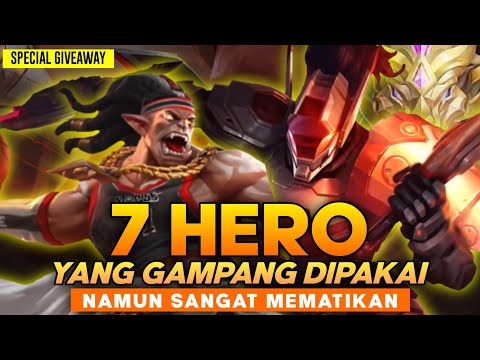 COCOK BUAT PEMULA ! 7 Hero Yang Gampang Dipakai Namun Sangat Mematikan Season 21 - HERO PUSH RANKED