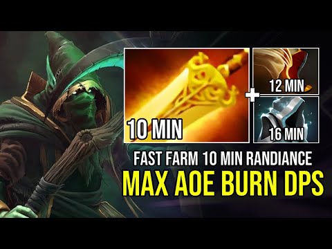 Fast Farm 10 min Radiance Necrophos Max AOE Burn DPS Raid Boss Deleted Faceless Void! Dota 2