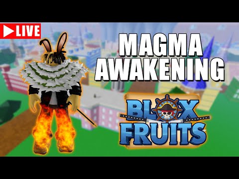 Aku Punya Kekuatan Super Dari Akainu Dengan Magma Full Awakening | Live Blox Fruits ROBLOX Indonesia