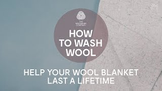 How to Wash Wool Blankets