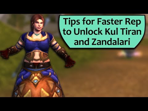 Fast Rep Tips for Kul Tiran and Zandalari Allied Race Unlocks