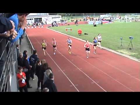 Finale 100m Scolaires Dames - Championnats LBFA ACD 2013