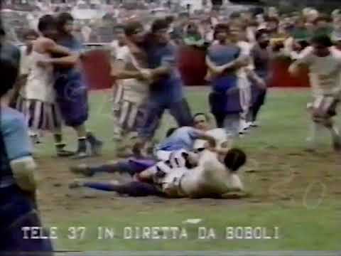 Calcio storico fiorentino - Finale Bianchi Azzurri (Tele 37, 1981)