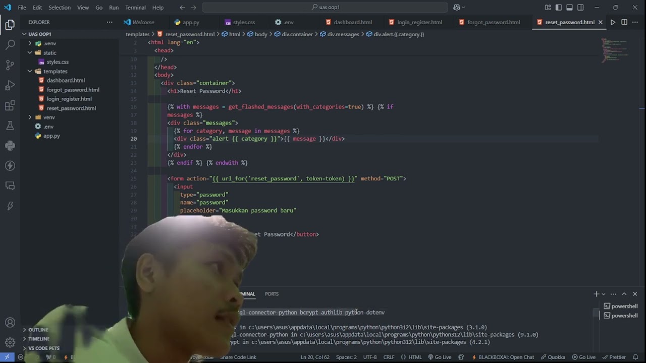 CODINGAN MEMBUAT APLIKASI BERBASIS WEB | UAS PEMROGRAMAN BERBASIS OBJEK