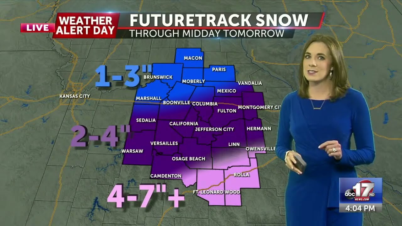 Mid-Missouri winter storm update