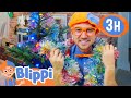 Blippi Decorates The Christmas Tree For The Holidays 3 HOURS OF BLIPPI CHRISTMAS VIDEOS