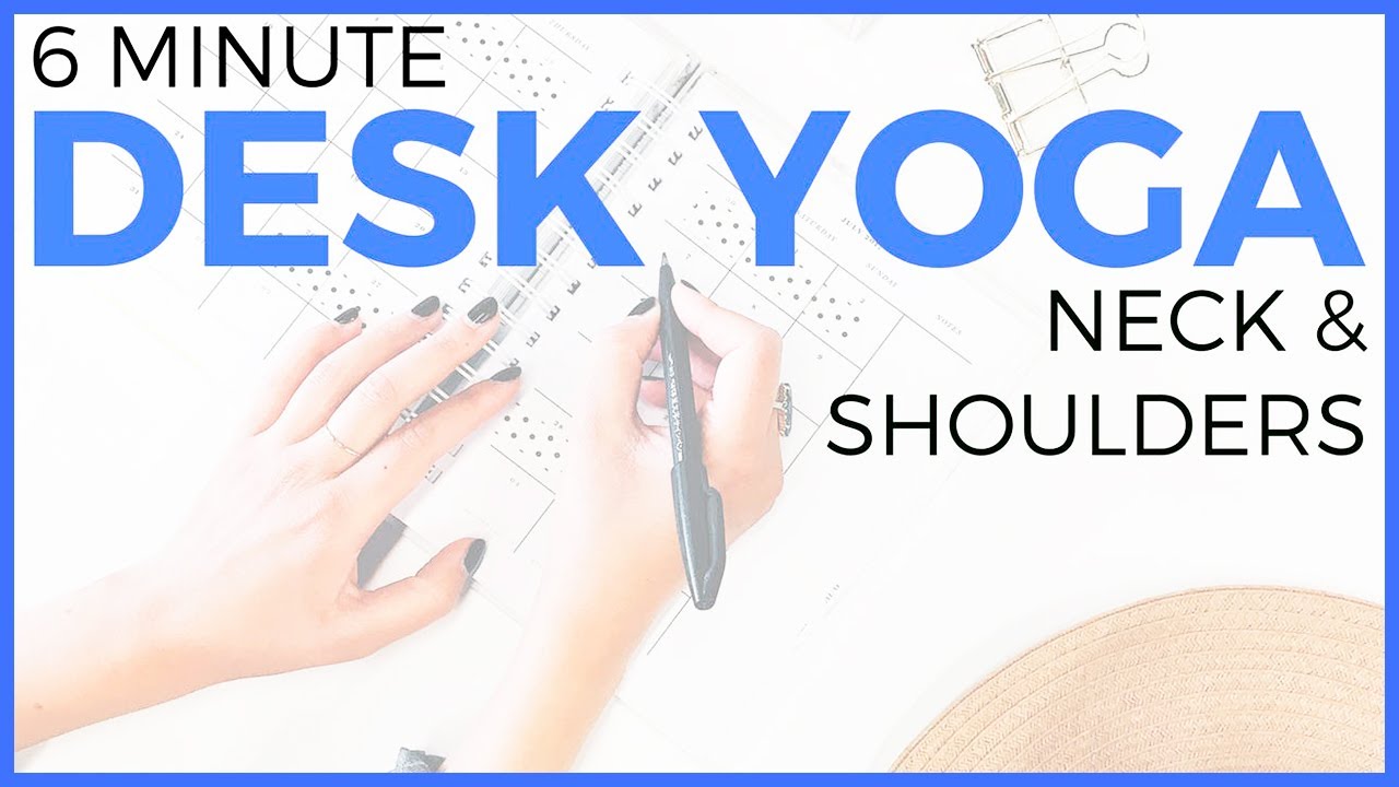 Yoga for Neck & Shoulders (5 minute Yoga) Desk Yoga
