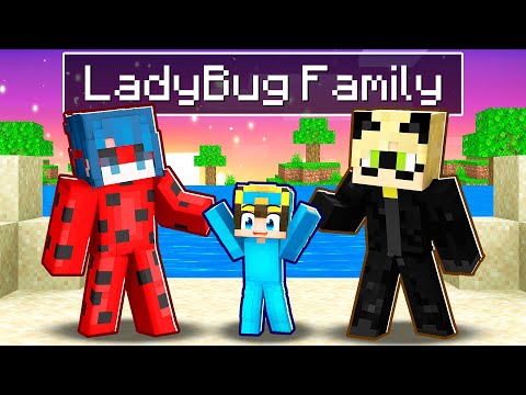NICO Adopted by Ladybug and Cat Noir in Minecraft! 😱