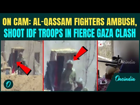 Al-Qassam Fighters Booby-Trap Building, Ambush Israeli Troops in Southern Gaza; Clash Caught on Cam