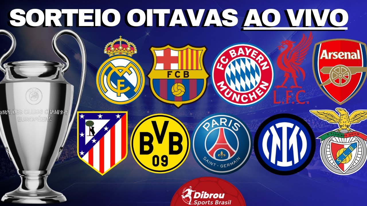 SORTEIO AO VIVO CHAMPIONS LEAGUE OITAVAS DE FINAL | LIGA DOS CAMPEÕES 2024/2025 REACT