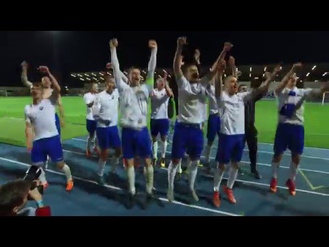 Stal Mielec - ROW 3-0. Kibice świętują z piłkarzami [WIDEO nr 2]