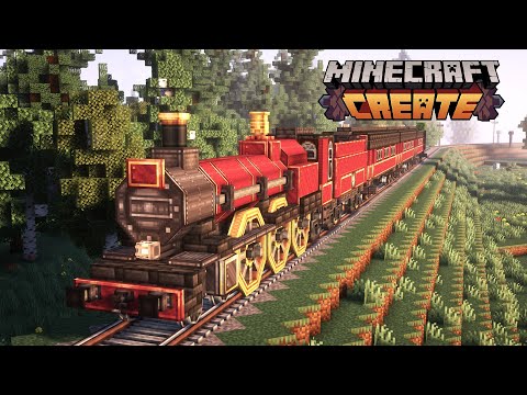 HOGWARTS EXPRESS in Minecraft Create Mod 🚂 | Train Tutorial