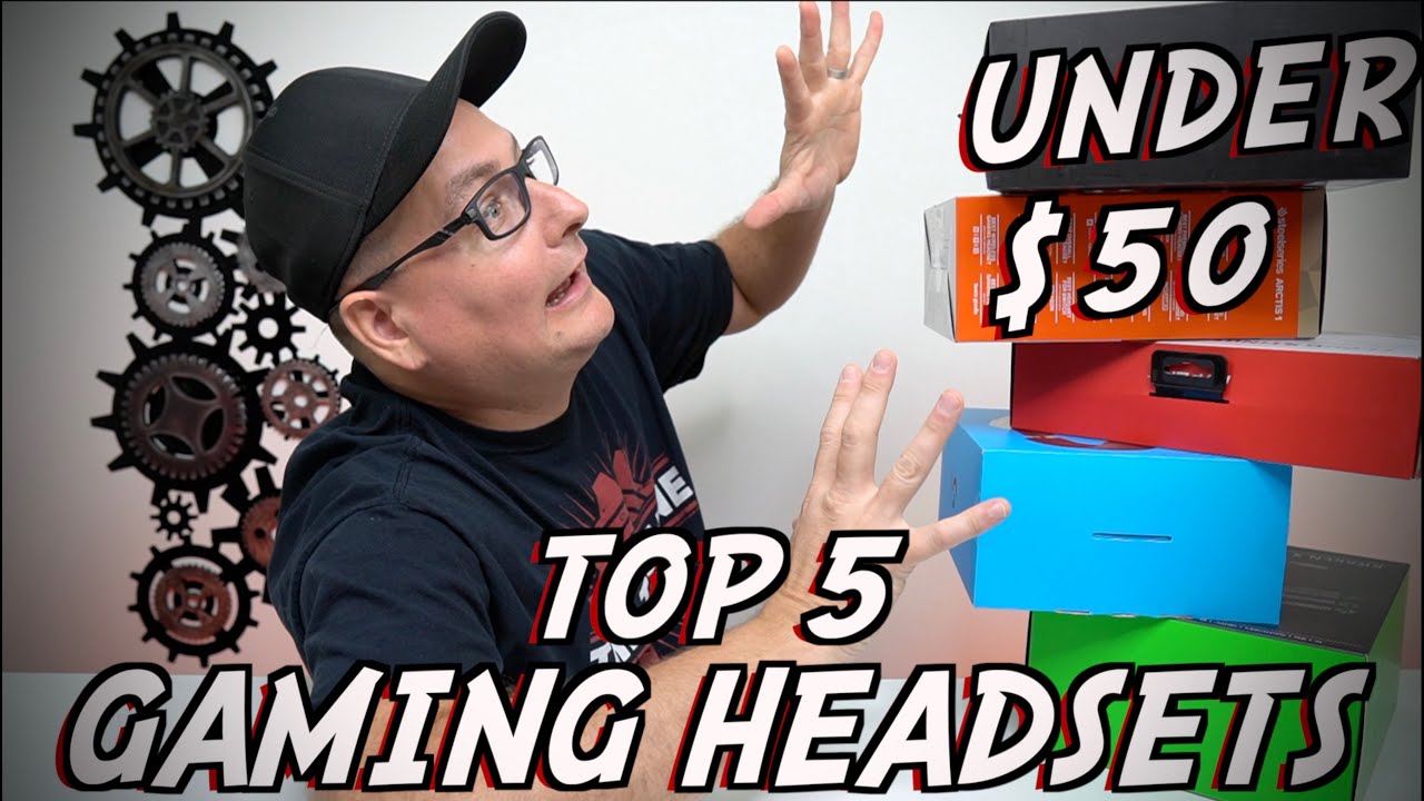 TOP 5 GAMING HEADSETS UNDER $50 (mic test, and tested on all gaming platforms)