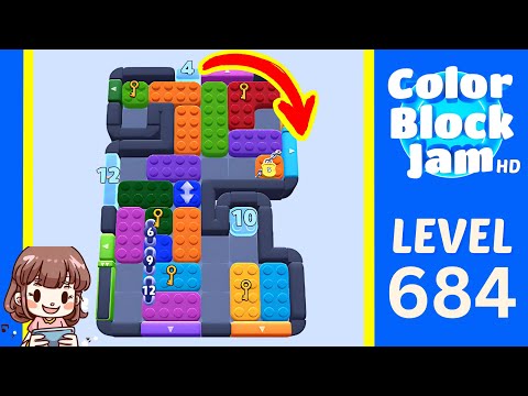 Color Block Jam Level 684 Solution Walkthrough