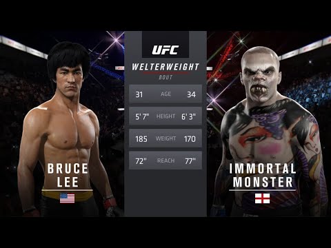 Bruce Lee vs. Immortal Monster - EA Sports UFC 2 - Dragon Fights 🐉