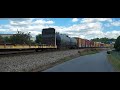 Norfolk Southern 127 DPU And Lots Of Graffiti Johnson City TN 9 26 22