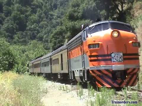 Classic Railroad Series 1006 - Passing Trains Niles Canyon Railway, July 2005, WP F7 918, QRR 2