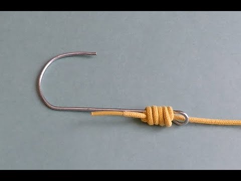 6.5 Универсальный узел Snell Uni - как привязать крючок с ушком к плетеной или толстой леске