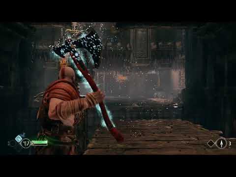 God of War Get Past the Roof with Many Spikes