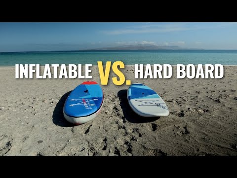 INFLATABLE vs. HARD PADDLE BOARD.