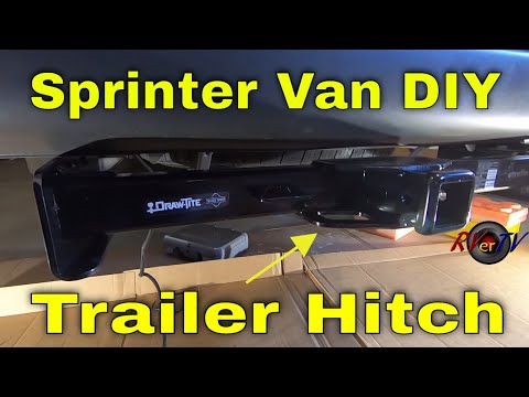 Sprinter Hitch Installation DIY By Myself - Draw-tite Bolt On Hitch