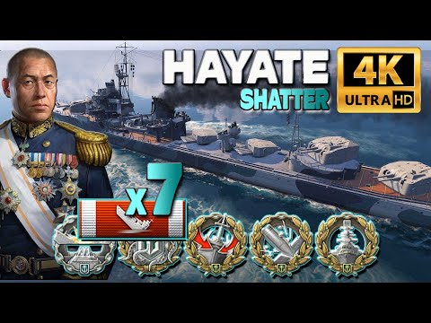 Destroyer Hayate: HARD SKILL CARRY - World of Warships