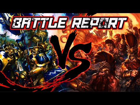 Age of Sigmar Battle Report Stormcast Eternals Vs Fyreslayers 2000 points Matched Play!