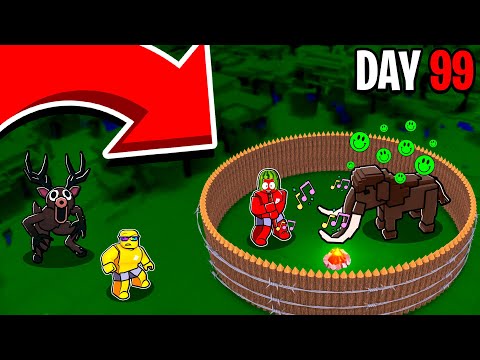 Taming a MAMMOTH in 99 Nights in the Forest🔦