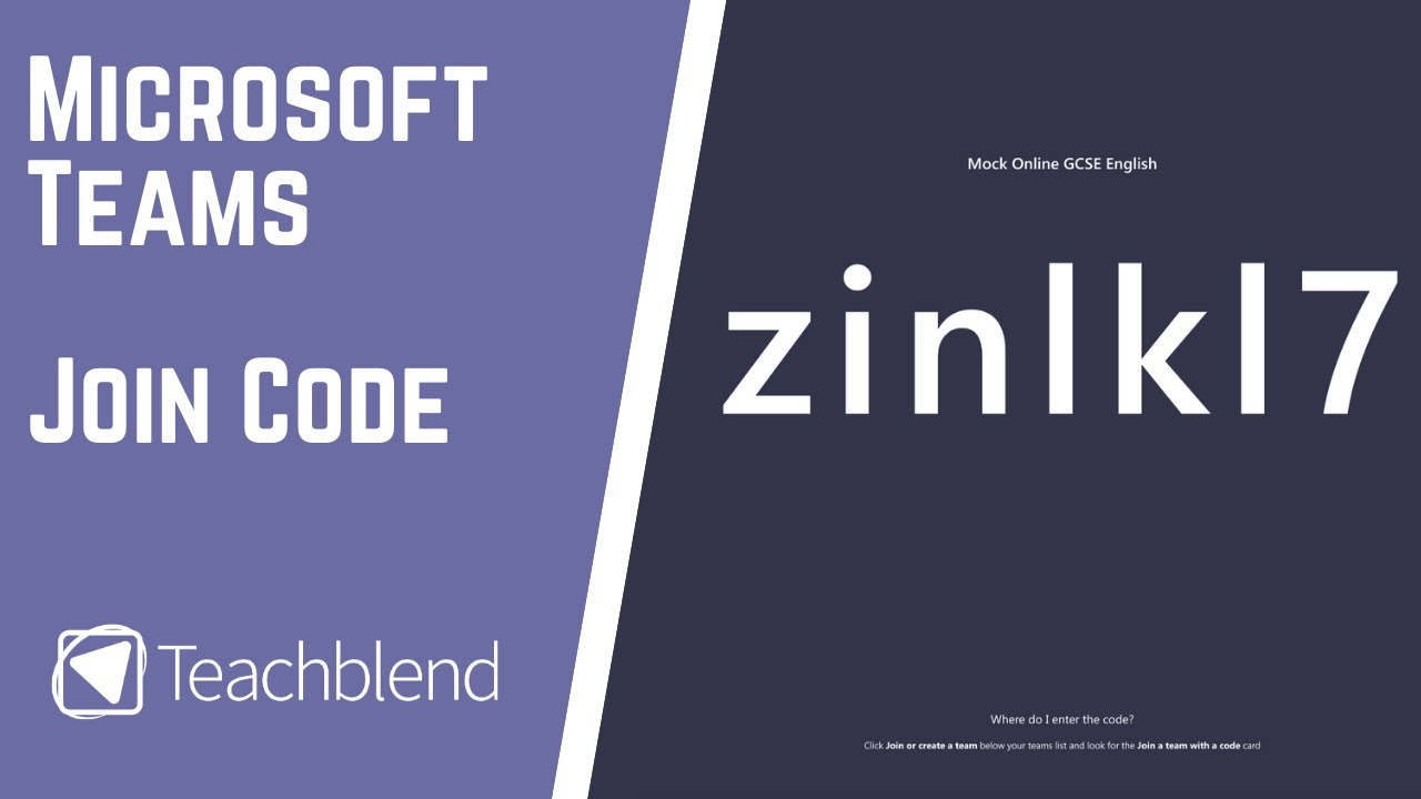 Microsoft Teams - Create Join Code & Link