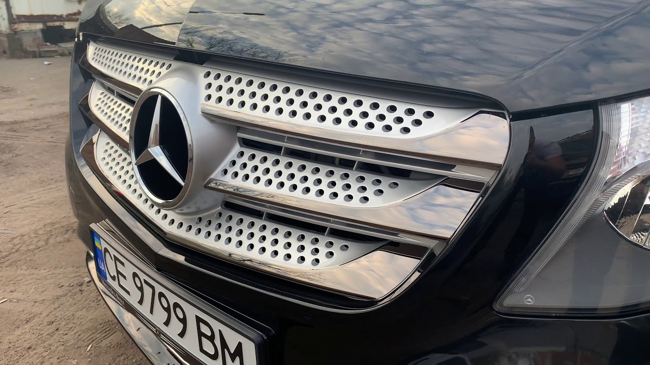 Накладки на решетку радиатора 2014-2020 (5 шт, BlackChrome) Video 1