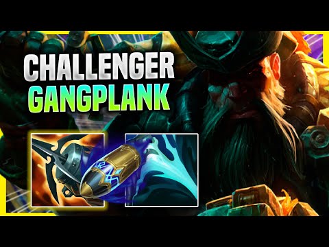 KOREAN CHALLENGER TRIES GANGPLANK WITH NEW BUFFS! - Challenger Plays Gangplank TOP vs Tryndamere!