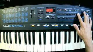 Video thumbnail for Roland E-15 (DEMO songs) by Keyboards - review - repair
