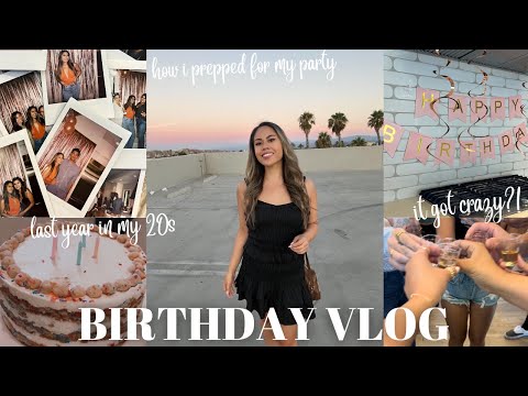 BIRTHDAY VLOG (a little crazy, chaotic) | party prep with me, clubhouse party, spa day + dinner!