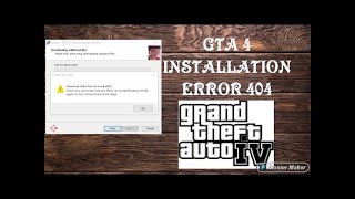 gta 4 installation error 404
