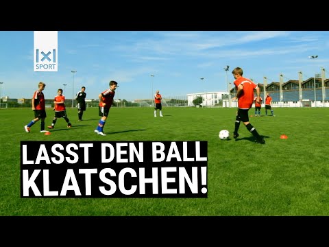 Die Fußballübung Passtrapez ⚽ 🏃 // Passspiel im D- und C-Jugendtraining