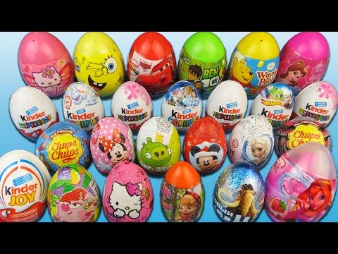 26 Jajko Niespodzianka Masza i Niedzwiedz Ben 10 Kinder Niespodzianki Auta Winx Frozen Kitty Jajka