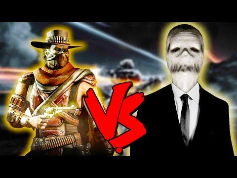 Erron Black Vs Slender Man Army - Epic Battle - Mortal Kombat Costume Skin Mod