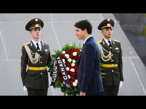 Justin Trudeau visits Armenian genocide memorial