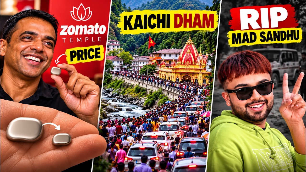Zomato Temple Color & Cost, Kainchi Dham Massive Crowd, Mad Sandhu RIP