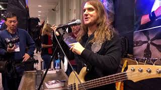 Video thumbnail for David Ellefson introduces his new signature strap by Gruv Gear at NAMM 2018 by Gruv Gear