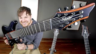 Video thumbnail for My Signature Guitars! (6,7,8 fanned frets + lefties w/ Schecter) by Rob Scallon
